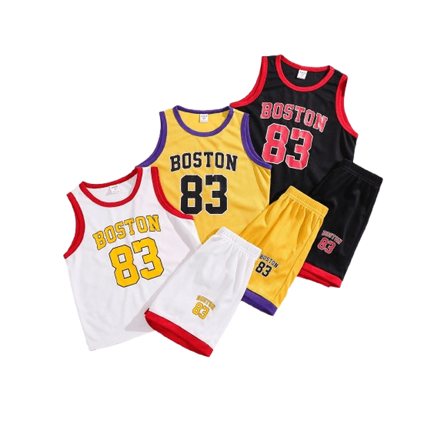 Setting Site Settings PureChapter Boys 6pcs Number Print Sleeveless Basketball Jersey ...