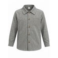 thumbnail image 1 of PureChapter Boys Button Down Shirt Textured Long Sleeve Collared Shirt with Chest Pocket Sizes 7-15Y, 1 of 6