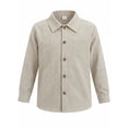 thumbnail image 1 of PureChapter Boys Button Down Shirt Textured Long Sleeve Collared Shirt with Chest Pocket Sizes 7-15Y, 1 of 5