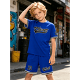 thumbnail image 1 of PureChapter Boys Short Sets, Chicago 23 Graphic T-Shirt & Shorts 2-Piece Streetwear Outfit for 7-15Y, 1 of 8