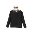 thumbnail image 1 of PureChapter Boys T Shirts Boys Tshirts Basic Solid Cotton Long Sleeve Henley Tops, 1 of 8