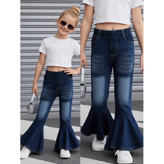 PureChapter Girls Bell-Bottom Jeans,Sizes 4-7