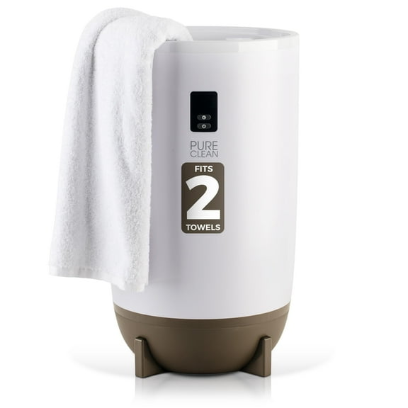 PureClean Towel Warmers Bucket, with Customized Fragrance for Spa and Bathroom, Luxury Towel Heater Gifts for Him & Her, Auto Shut Off, Fits 2 Large Towels, Blankets, Bathrobes, PJ's Taupe
