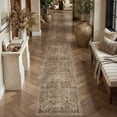 thumbnail image 1 of PureCozy 2'x6' Runner Rugs for Hallway Entrance Bedroom Entryway Kitchen Non Slip Oriental Traditional Vintage Brown Washable Runner Rugs, Brown, 1 of 5