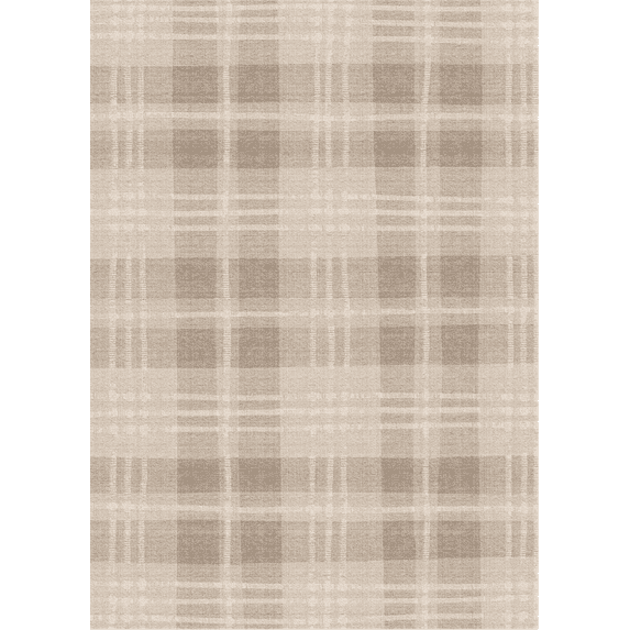 PureCozy 5'x7' Area Rugs for Living Room Bedroom Kitchen Contemporary Plaid Non-Slip Washable Modern Geometric Dorm Office Dining Room Brown Checkered Rugs Carpets, Brown
