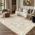thumbnail image 1 of PureCozy 5'x7' Area Rugs for Living Room Bedroom Kitchen Vintage Traditional Oriental Washable Non Slip Dorm Office Dining Room Beige Rugs Carpets, Beige, 1 of 5