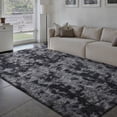 thumbnail image 1 of PureCozy 6'x9' Shag Area Rugs for Living Room Bedroom Dining Room Office Farmhouse, Plush Indoor Decorative Long-haired Black Rugs Carpet, Black, 1 of 4