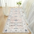 thumbnail image 1 of PureCozy Washable 2'x6' Hallway Runner Rugs for Kitchen Laundry Room Living Room Bedroom non-slip, Pink, 1 of 9