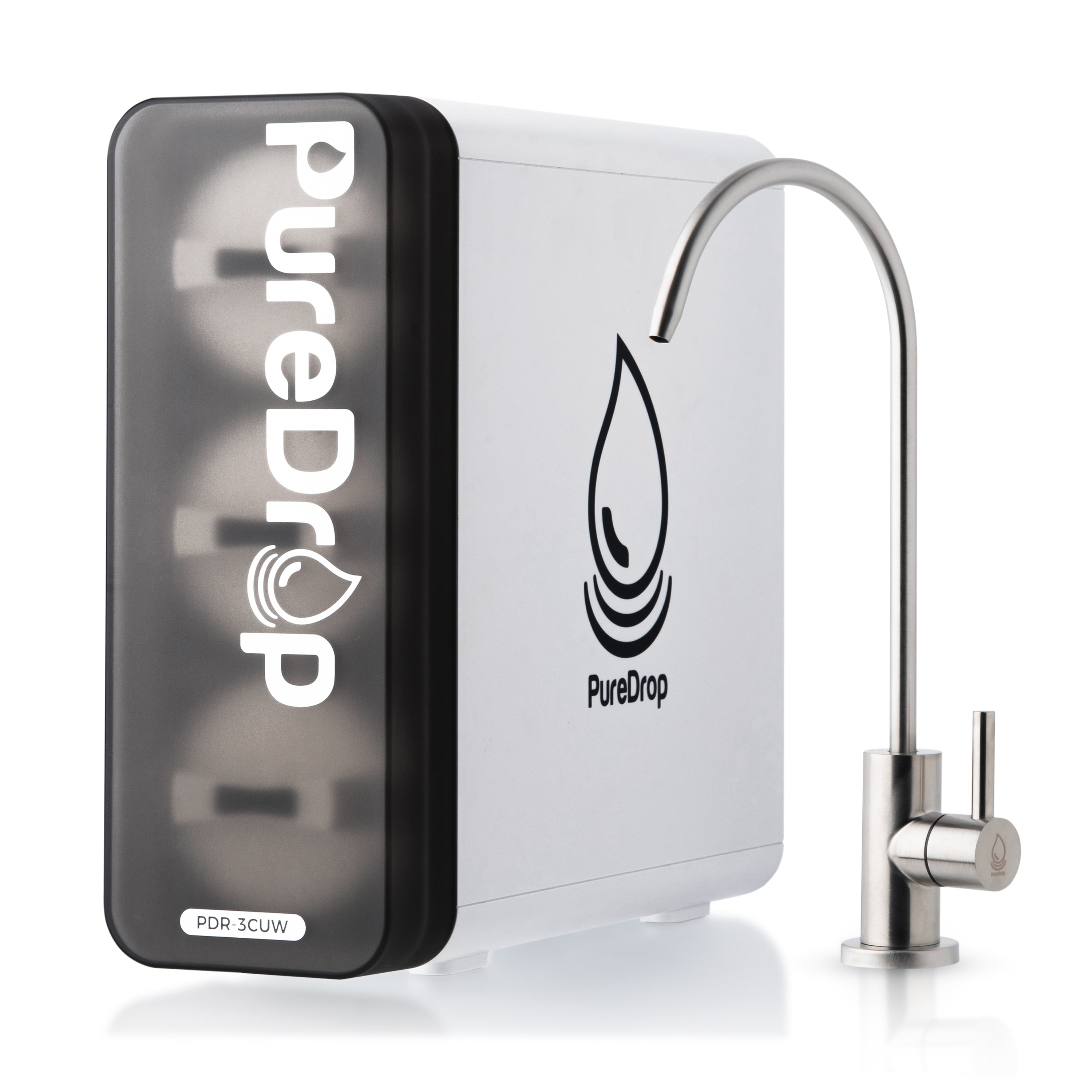 Compact Stainless Steel Under Sink Water Filter System