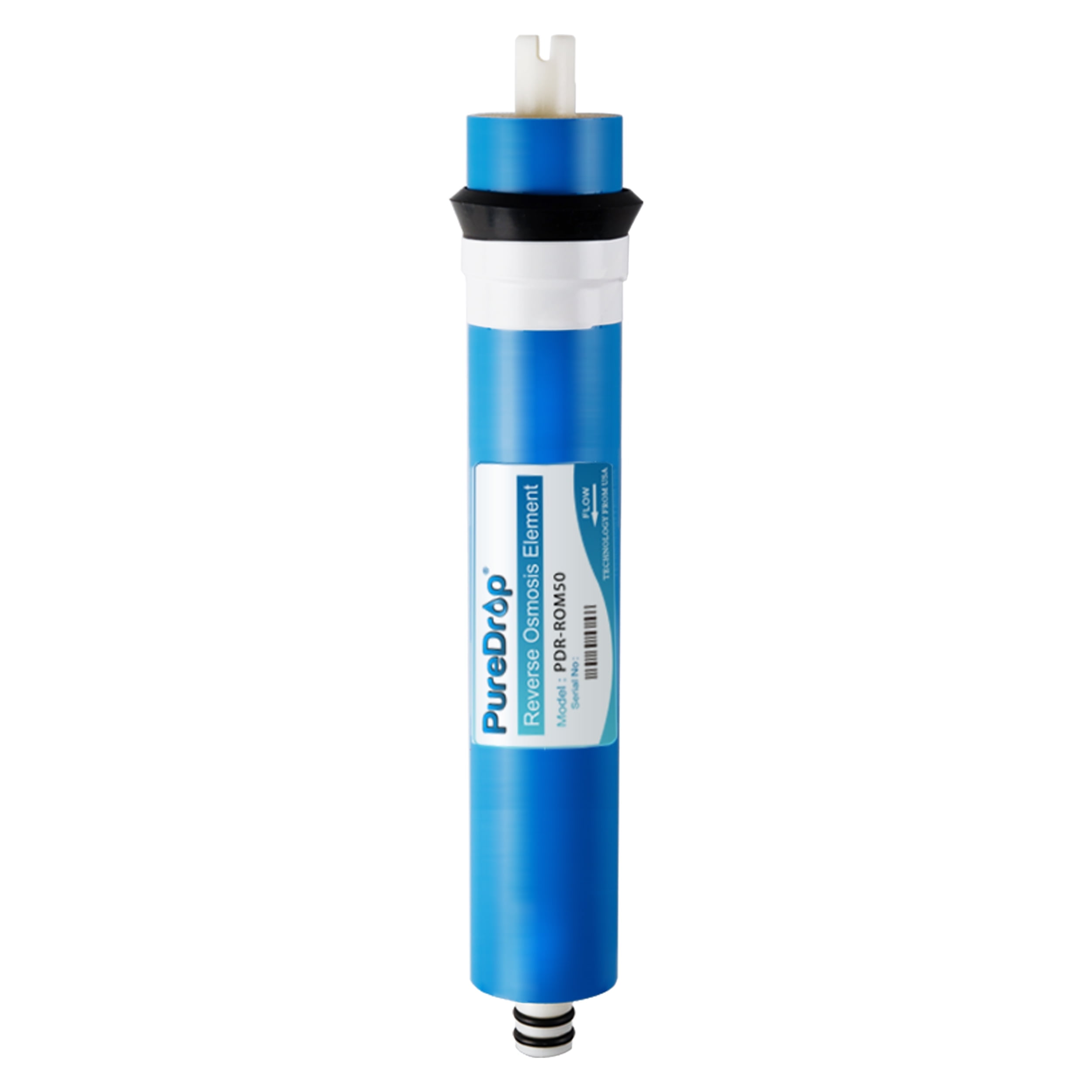 PureDrop PDR-ROM50 Reverse Osmosis RO Membrane Replacement 50 GPD, Fits Standard Under Sink RO Drinking Water Filtration System