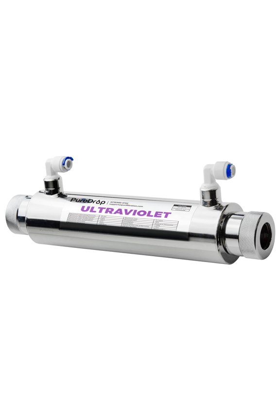 UV Light Water Disinfection System With Smart Flow Sensor Switch