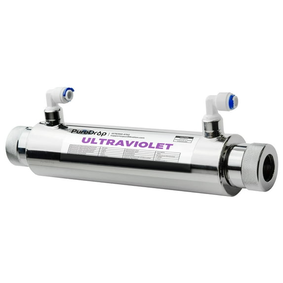 PureDrop UV Light Water Disinfection System With Smart Flow Sensor Switch