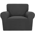 thumbnail image 1 of Stretch Chair Sofa Slipcover – Spandex Jacquard Non Slip Soft Couch Sofa Cover, Washable Furniture Protector with Non Skid Foam and Elastic Bottom for Kids (Chair, Dark Gray), 1 of 5
