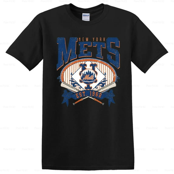 PureFit92 New York Mets Est 1962 Vintage Baseball Tee, for men & women, up to size 5XL.