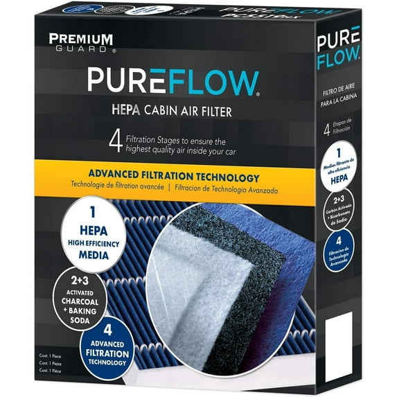 PureFlow HEPA Cabin Air Filter PC4103HX | Fits 2014-2025 Mazda CX-5, 2014-2018 3, 2014-2021 6, 2014-2018 3 Sport, 2020 2