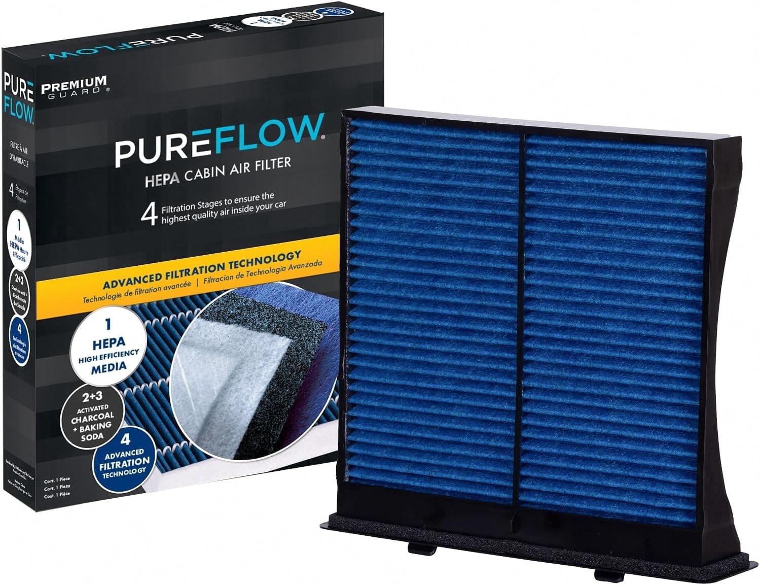 PUREFLOW PC6115HX HEPA Cabin Air Filter | Fits 2009-2018 Subaru Forester 2.5L; 2008-2016 Impreza 2.0L; 2013-2015 XV Crosstrek 2.0L; 2016-2017 Crosstrek 2.0L