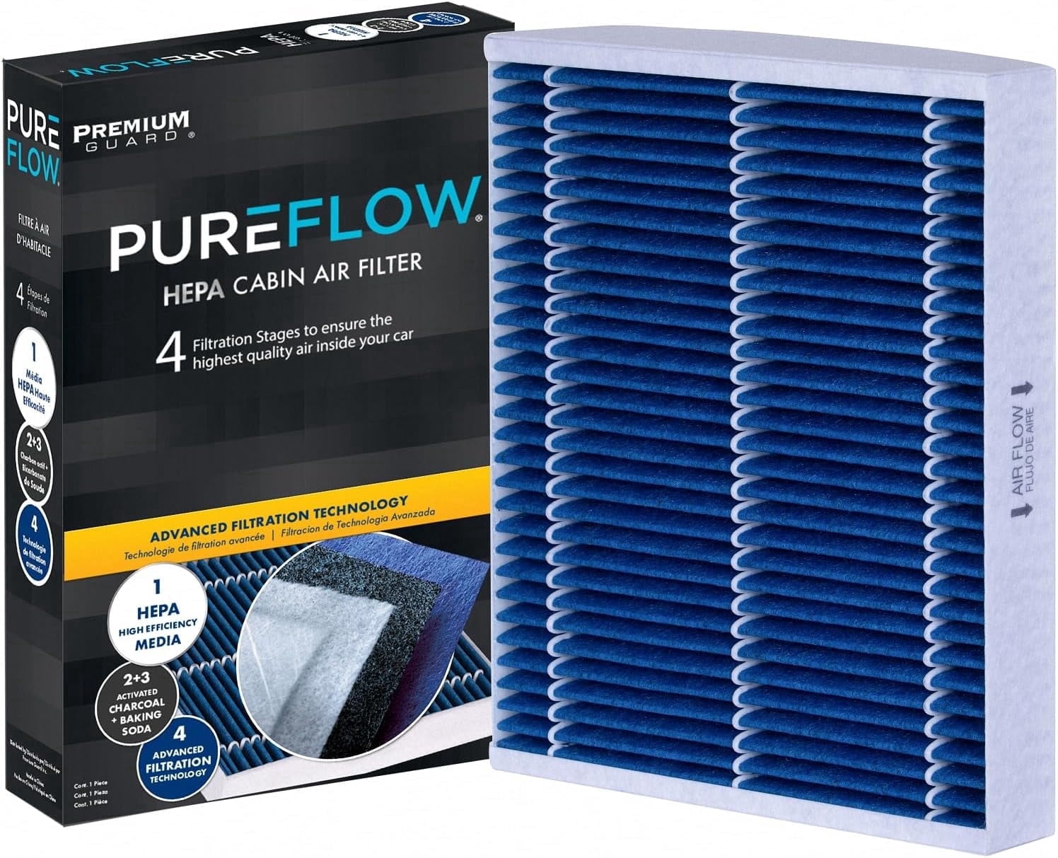 PUREFLOW PC6154HX HEPA Cabin Air Filter | Fits 2011-2015 Chevrolet Cruze, Volt 1.4L; 2013-2022 Trax, Buick Encore 1.4L; 2013-2015 Malibu 2.0L, 2.5L, Spark 1.2L