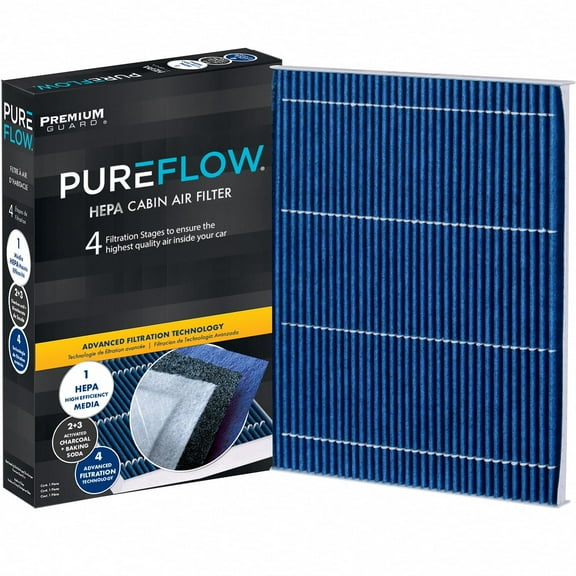 PureFlow HEPA Cabin Air Filter PC6286HX | Fits 2015-2024 Ford Edge, 2013-2020 Fusion, 2013-2020 Lincoln MKZ, 2019-2023 Nautilus, 2016-2018 MKX, 2017-2020 Continental