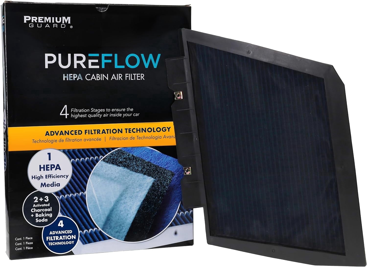 PUREFLOW PC9954HX HEPA Cabin Air Filter | Fits 2014-2026 Ram ProMaster 2500, ProMaster 1500, ProMaster 3500 3.6L; 2014-2018 ProMaster 2500, ProMaster 3500 3.0L