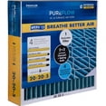 thumbnail image 1 of PUREFLOW Odor Control Home Air Filter MERV 13, 20x20x5 Furnace Filter, 4 Layer High Efficiency Filtration for Dust, Smoke, Fumes, Pollutants, 1 of 10