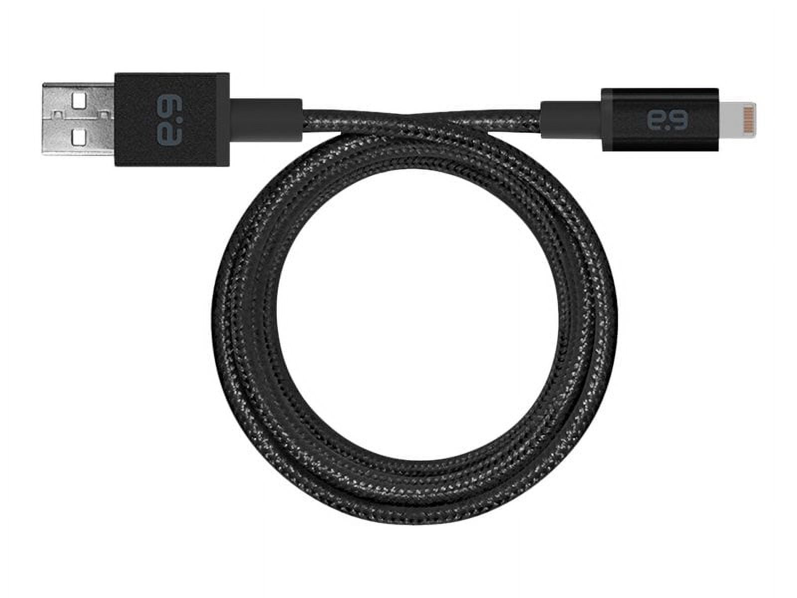 PureGear Braided USB To Lightning Cable 10Ft - Black