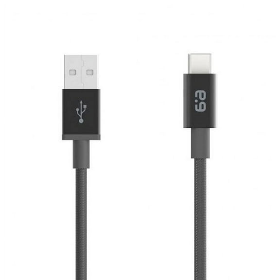 PureGear Braided USB To Type C 10Ft - Black