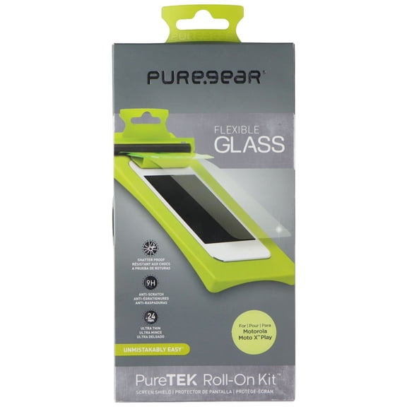 PureGear Flexible Glass Screen Protector for Motorola Moto X Play - Clear