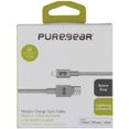 thumbnail image 1 of PureGear (4-Ft) Braided 8-Pin to USB Charge/Sync Cable - Metallic Space Gray, 1 of 3