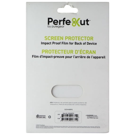 PureGear Perfekut Screen Protector Film for Back of Device - White Glitter