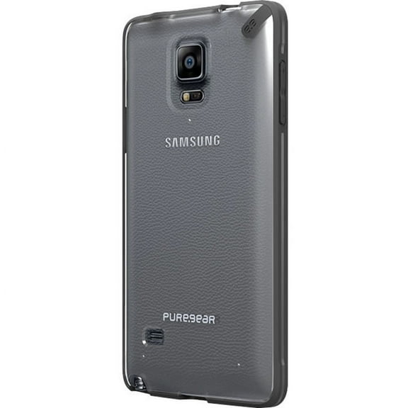 PureGear Slim Shell Case for Samsung Galaxy Note4 Clear w/ Black Trim