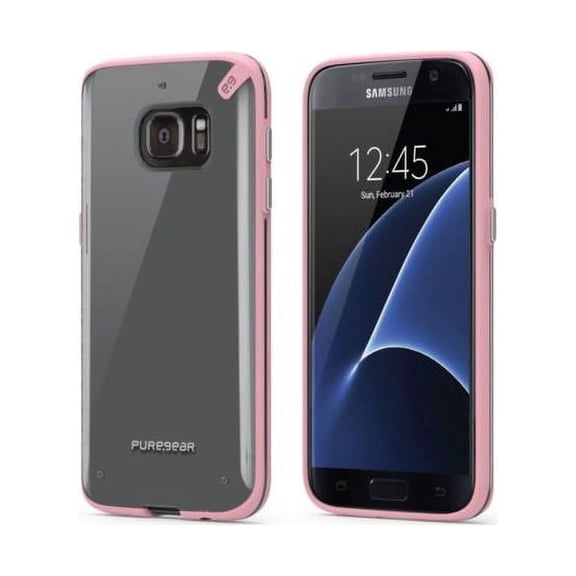PureGear Slim Shell Samsung Galaxy S7 Snap On Slim Protective Case - Pink