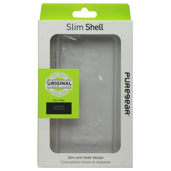 PureGear Slim Shell Series Case for Samsung Galaxy A12 (2020) - Clear