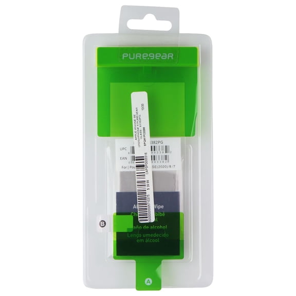PureGear Steel 360 Tempered Glass Screen Protector for Apple iPhone SE - BULK