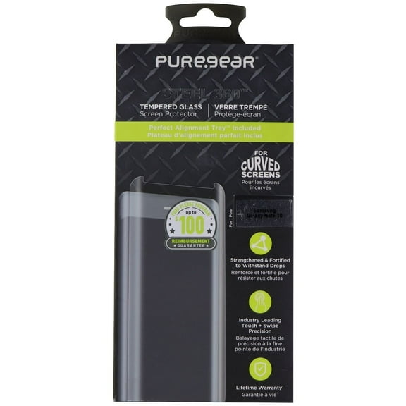PureGear Steel 360 Tempered Glass for Samsung Galaxy Note10 - Clear