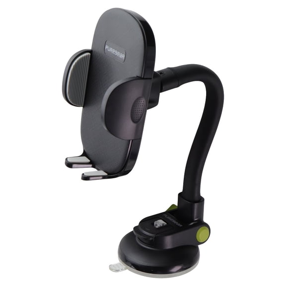 PureGear Universal Cradle Suction Cup Dash Mount for Cars & Vehicles - Black