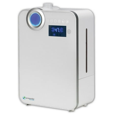 PureGuardian - Elite 1.3-Gal. Ultrasonic Warm and Cool Mist Humidifier - White