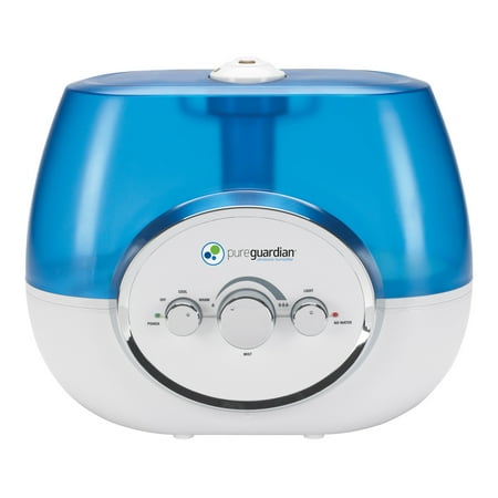 PureGuardian - 1.5 Gal. Ultrasonic Warm/Cool Mist Humidifier - Blue/White