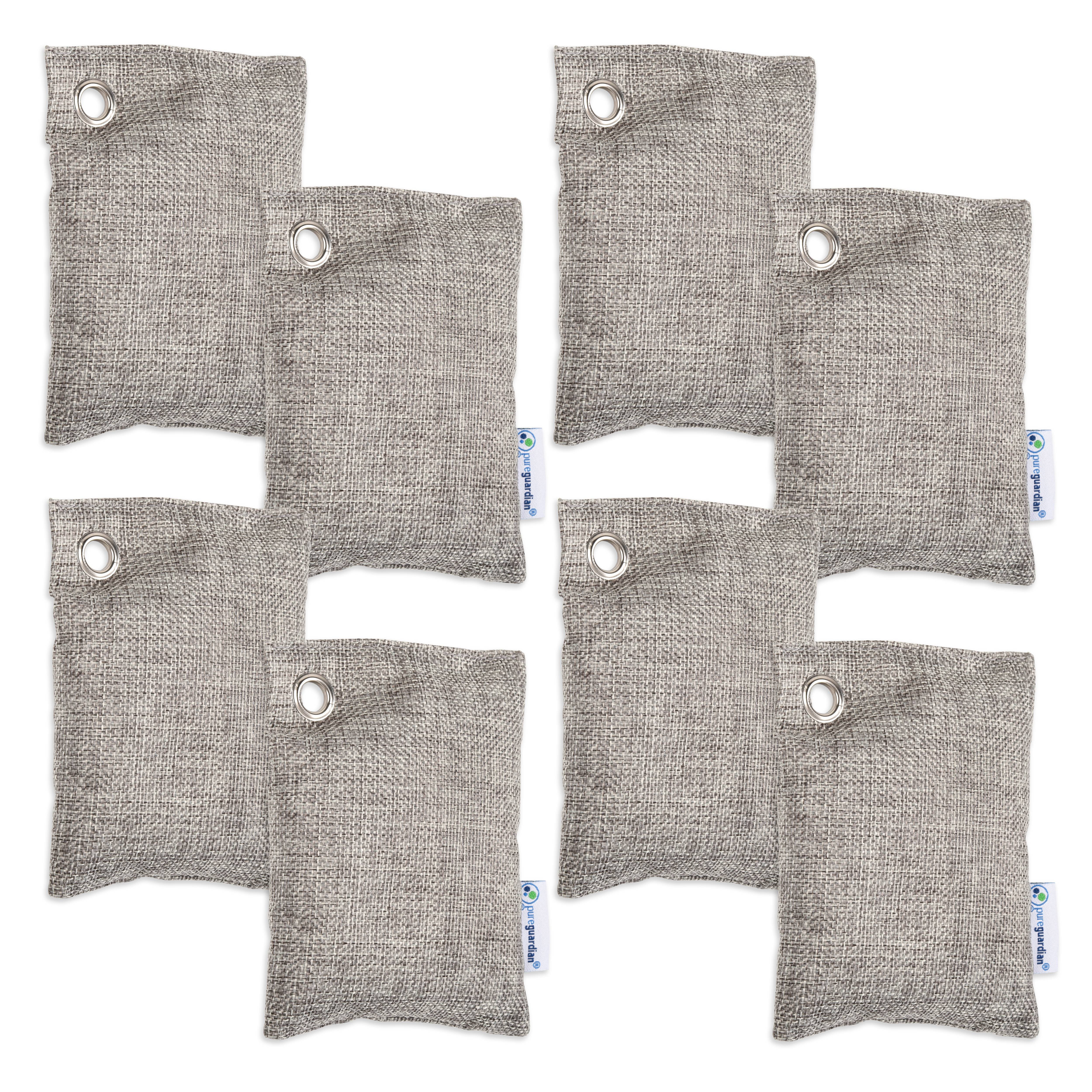 PureGuardian 100g Bamboo Charcoal Air Purifying Bag with Odor Control, 8-Pack, CB1008PK, Unscented