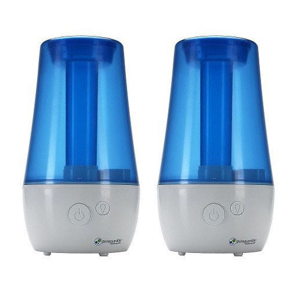 Blue and White Ultrasonic Cool Mist Humidifier with Essential Oil Tray