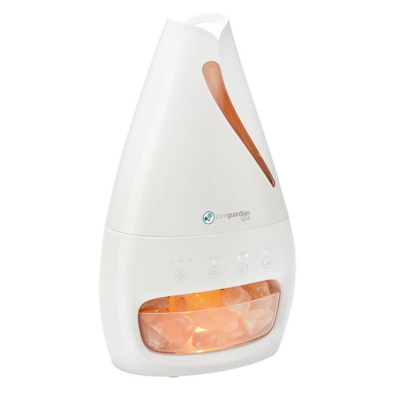 PureGuardian Himalayan Salt Lamp Ultrasonic Humidifier with Aroma Tray, 3-in-1 H1117W