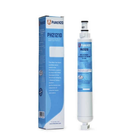PureH2O PH21210 Compatible Replacement for Everydrop EDR6D1 Filter 6 Refrigerator Water Filter