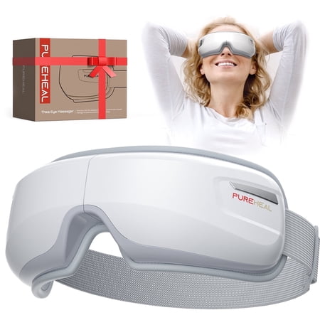 Pureheal Heated Eye Massager with Air Compression, FSA HSA Eligible, Mothers Day Gifts Eye Mask for Relax, Reduce Strain