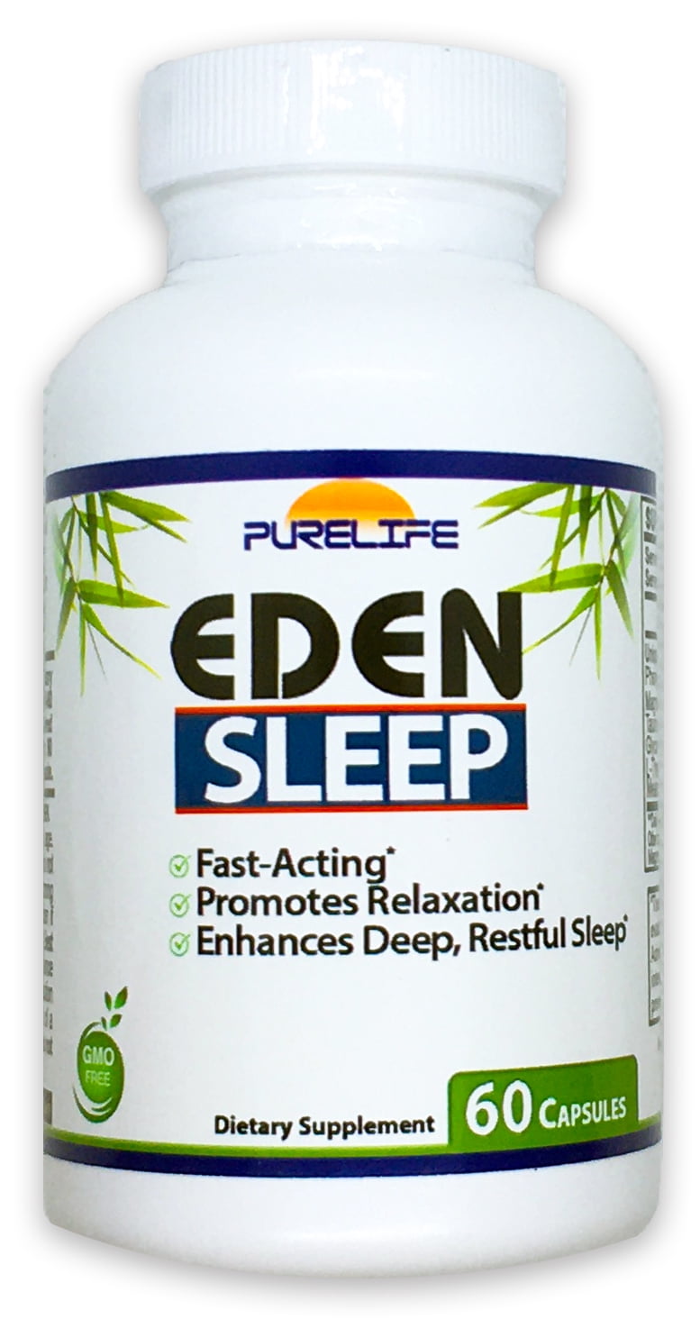 PureLife Eden Sleep Support, Fast and Restful Sleep (60 Capsules)