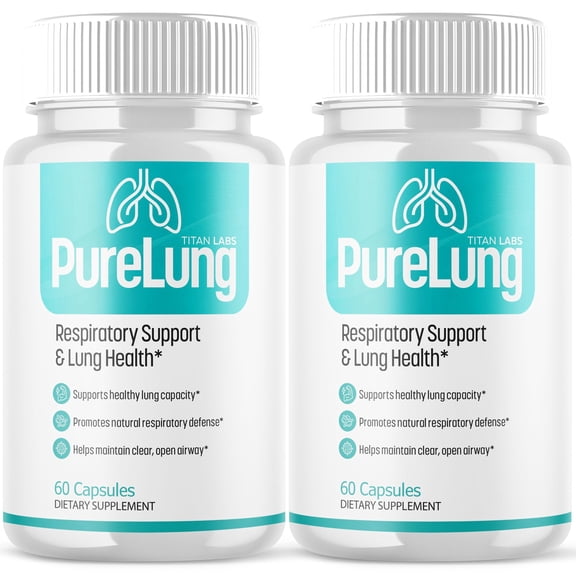 PureLung Advanced Lung Health and Respiration Support Formula Pure Lung 120 Capsules