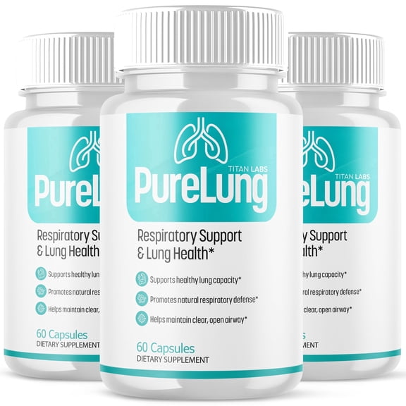 PureLung Advanced Lung Health and Respiration Support Formula Pure Lung 180 Capsules