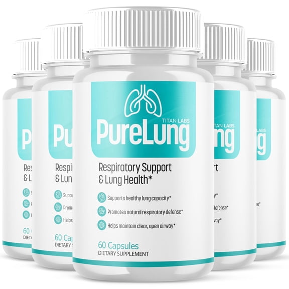 PureLung Advanced Lung Health and Respiration Support Formula Pure Lung 300 Capsules