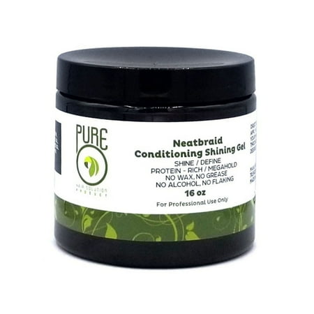 PureO Natural Neatbraid Beauty Professional Conditioning Shining Gel 16 oz