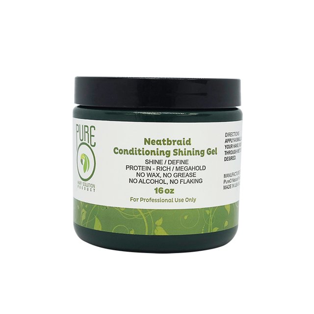 PureO NeatBraid Conditioning Shining Gel 16 Oz.