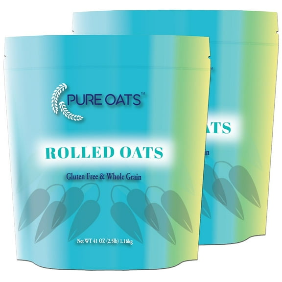 PureOats Gluten Free Rolled Oats, 41 oz Bag (Pack Of 2), 100% Whole Grain, Vegan, Allergen Free