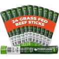 PureProSTICKS 24 pack MSF2 of Low Sugar 100 Grass Fed Beef Sticks